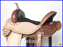 91BH Western Horse Barrel Racing Saddle Trail Pleasure American Leather Hilason