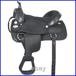 91HS Hilason Flex Tree Western Horse Saddle Cordura Synthetic Trail & Pleasure