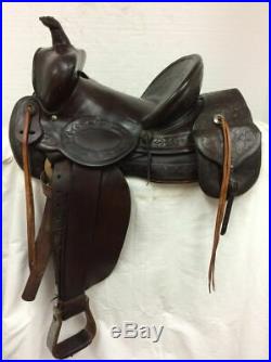 AL Furstow Vintage/Collector #23 13 Hard Slick Seat With Attached Saddle Bags
