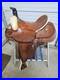 A_Used_16_Dakota_Saddlery_Brown_Color_Hard_Tail_Slick_Seat_Roping_Saddle_01_hdx