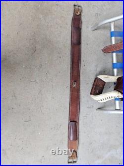 A Used 16 Dakota Saddlery Brown Color Hard Tail Slick Seat Roping Saddle