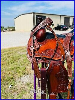 Adult Argentinian Western Horse Pleasure/Trail Saddle 15 to 18 Free Tack set