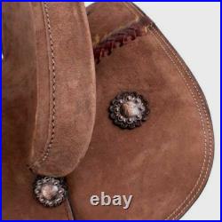 Adult Western Barrel Racing Horse Saddle 13 in FQHB Deep Seat Chocolate Roughout