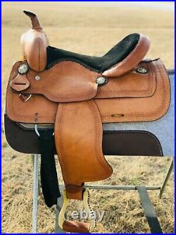 WESTERN HORSE SADDLE TACK BRIGHT SILVER ENGRAVED WINDROSE CONCHO 1-1/4 inch 