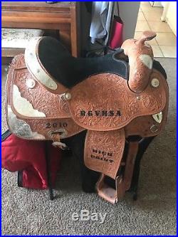 Alamo Saddlery size 16 western silver show saddle