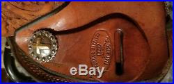 All Around Ranch/roping Saddle. 15.5 Seat. Frontier Saddlery 6 3/4 Gullet