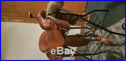 All Around Ranch/roping Saddle. 15.5 Seat. Frontier Saddlery 6 3/4 Gullet