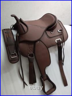 All Purpose-Treeless western Synthetic Saddle For Horses (Sizes 14-18)