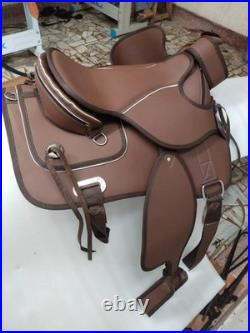 All Purpose-Treeless western Synthetic Saddle For Horses (Sizes 14-18)