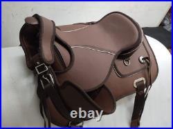 All Purpose-Treeless western Synthetic Saddle For Horses (Sizes 14-18)