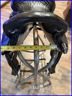 American Made Circle A Saddle Brown Leather 15 In Endurance Trail Saddle Used