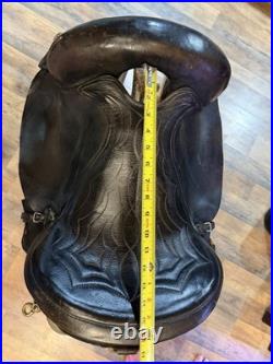 American Made Circle A Saddle Brown Leather 15 In Endurance Trail Saddle Used