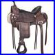 Antique_Dark_Brown_17_In_HILASON_Western_Horse_Saddle_American_Leather_Treeless_01_vc