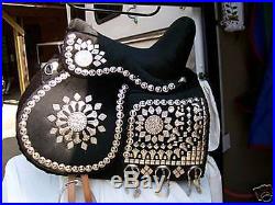 Arabian Horse Saddle, Egyptian/Syrian Dancing Saddle with Breast Collar + Bridle
