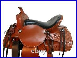 Arabian Horse Western Saddle 15 16 17 18 Pleasure Tooled Leather Trail Tack Set