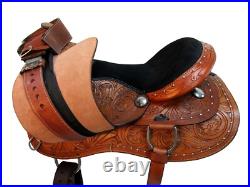 Arabian Horse Western Saddle Trail Pleasure Tooled Leather Tack 15 16 17 18