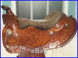 Arabian -arab Saddle Tex Tan Herefordexcellentsilver Laced Top Qualityusa