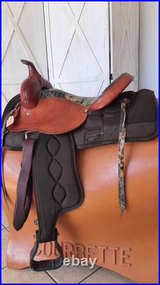 Auburn Outdoors Camo Western Saddle 16/Reg