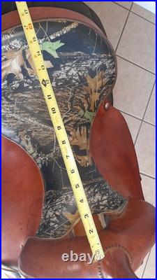 Auburn Outdoors Camo Western Saddle 16/Reg