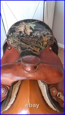 Auburn Outdoors Camo Western Saddle 16/Reg