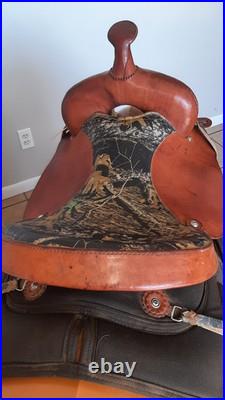 Auburn Outdoors Camo Western Saddle 16/Reg