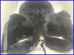 Australian Saddle Company Black Sheepskin Seat Cushion