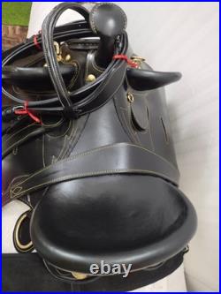 Australian Stock Leather Horse Tack Saddle With All Accessories 15