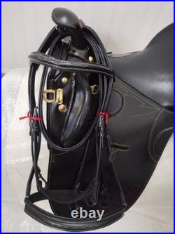 Australian Stock Leather Horse Tack Saddle With All Accessories 15