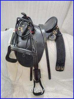 Australian Stock Leather Horse Tack Saddle With All Accessories 15