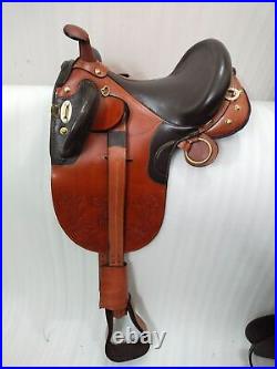 Australian Stock Leather Horse Tack Saddle With Full Accessories For Horse