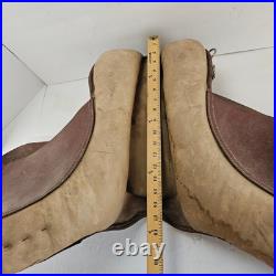 Australian Stock Saddle Brown Leather Horse Saddle Endurance Trail Western Style