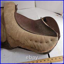 Australian Stock Saddle Brown Leather Horse Saddle Endurance Trail Western Style