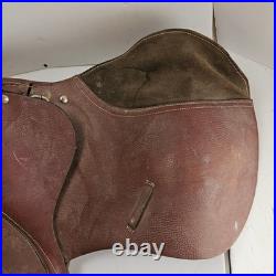 Australian Stock Saddle Brown Leather Horse Saddle Endurance Trail Western Style