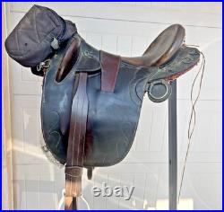 Australian Stock Saddle High Seat 17 Brown Leather Trail Endurance Saddle