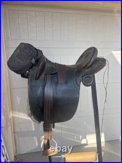 Australian Stock Saddle High Seat 17 Brown Leather Trail Endurance Saddle