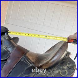 Australian Stock Saddle High Seat 17 Brown Leather Trail Endurance Saddle