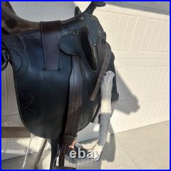 Australian Stock Saddle High Seat 17 Brown Leather Trail Endurance Saddle