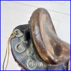 Australian Stock Saddle High Seat 17 Brown Leather Trail Endurance Saddle