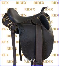 Australian Stock leather Horse Saddle With Horn