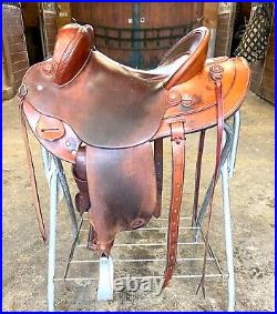 Australian Western Stock Saddle, Used, Custom, 15, Trail Saddle, Comfortable