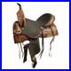 BARREL_SADDLE_Rough_Out_Seat_Floral_Tooled_Leather_White_Buckstitch_FQHB_01_wet