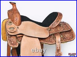 BE Western Horse Saddle Leather Ranch Roping Cowboy Hilason