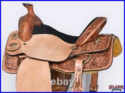 BE Western Horse Saddle Leather Ranch Roping Cowboy Hilason