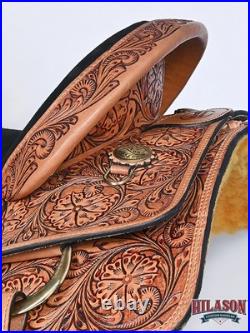 BE Western Horse Saddle Leather Ranch Roping Cowboy Hilason