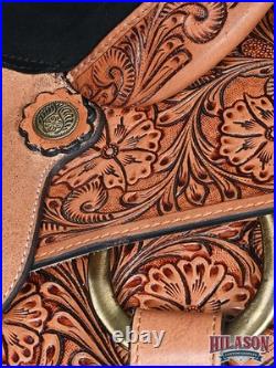 BE Western Horse Saddle Leather Ranch Roping Cowboy Hilason