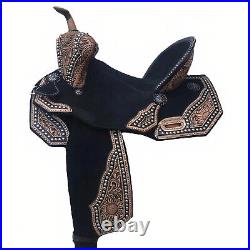 Barrel Racing Horse Saddle Trail Tooled Carved Leather Equestrian Western 12-18