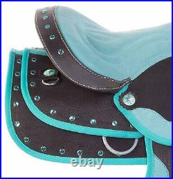 Barrel Racing Trail Horse Tack Synthetic Saddle All Size Free Shipping