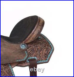 Barrel Racing Western Leather Horse Saddle Cowhide Equestrian 12-18FREE SHIPPING