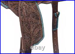 Barrel Racing Western Leather Horse Saddle Cowhide Equestrian 12-18FREE SHIPPING