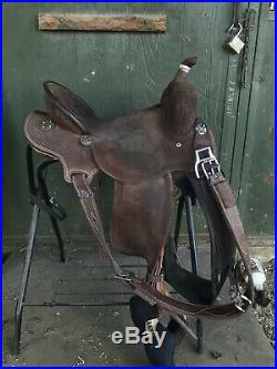 Barrel Saddle 15.5 Corriente 7in Gullet